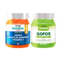 Gomitas Adulto Hierro + Gomitas Gofo Con Fibra Adulto