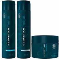 Sebastian Pack para rizos Twisted Shampoo + Acondicionador + Mascarilla