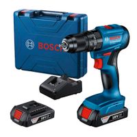 Taladro Percutor Bosch GSB 185-LI Brushless + 2 Bat 2.0Ah + Maletín