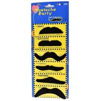 Set x 6 bigotes falsos disfraz Halloween