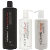 Shampoo 1000ml + Mascarilla + Crema Potion9 Sebastian Penetraitt