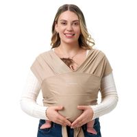 Portabebes o Fular Momcozy para niños de 8 a 35 libras - Beige