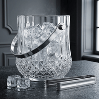 Jgo de Hielera de Bar, cubo 1L + Whiskero, Licorera, Vodka, Escoces. 970 ml