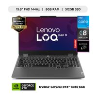 Laptop LENOVO LOQ 15IAX9 15.6"" Intel Core i5 12450HX 8GB 512GB SSD