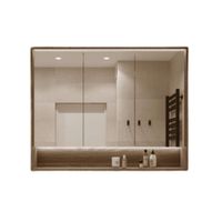 Mueble de Baño Moderno Flotante con Espejo y Luces Led Cerberus Color Gales TU MESITA