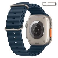 Correa Ocean Ultra para Apple Watch Color Azul de presia Hebilla Ajustable Titanio