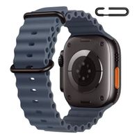 Correa Ocean Ultra para Apple Watch Color Gris Claro Hebilla Ajustable Negro