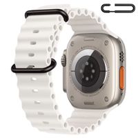 Correa Ocean Ultra para Apple Watch Color Blanco Hebilla Ajustable Negro