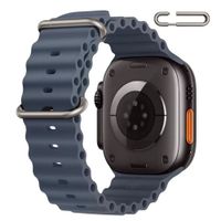 Correa Ocean Ultra para Apple Watch Color Gris Claro Hebilla Ajustable Titanio