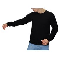 Polo Cuello Redondo Manga Larga Negro