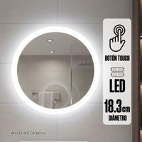 Espejo de baño led Pivotante con zoom 10X