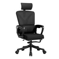 Silla Giratoria Haven C258R con Reposapiés para Escritorio y Oficina Negro