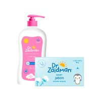 Pack DR ZAIDMAN: Acondicionador para Niñas Brillo de Estrellas Botella 400ml + Shampoo para Bebé Manzanilla Botella 400ml