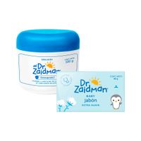 Pack DR ZAIDMAN: Jabón para Bebé Humectante Bolsa 80g + Crema Antiescalduras para Bebé Dermaprotect Pote 100g