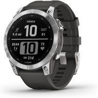 Garmin Fenix 7, Reloj Inteligente de Aventura Resistente con GPS, Pantalla Tv°ctil, Funciones de Sal
