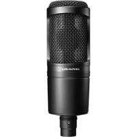 Audio-Technica AT2020 Micrv=fono de estudio condensador cardioide XLR para proyectos y estudios en c
