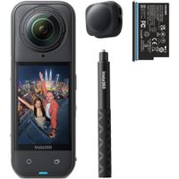 Insta360 X5 Starter Bundle - Cv°mara de Acciv=n 8K 360¬8 Impermeable, Selfie Stick Invisible, Lentes