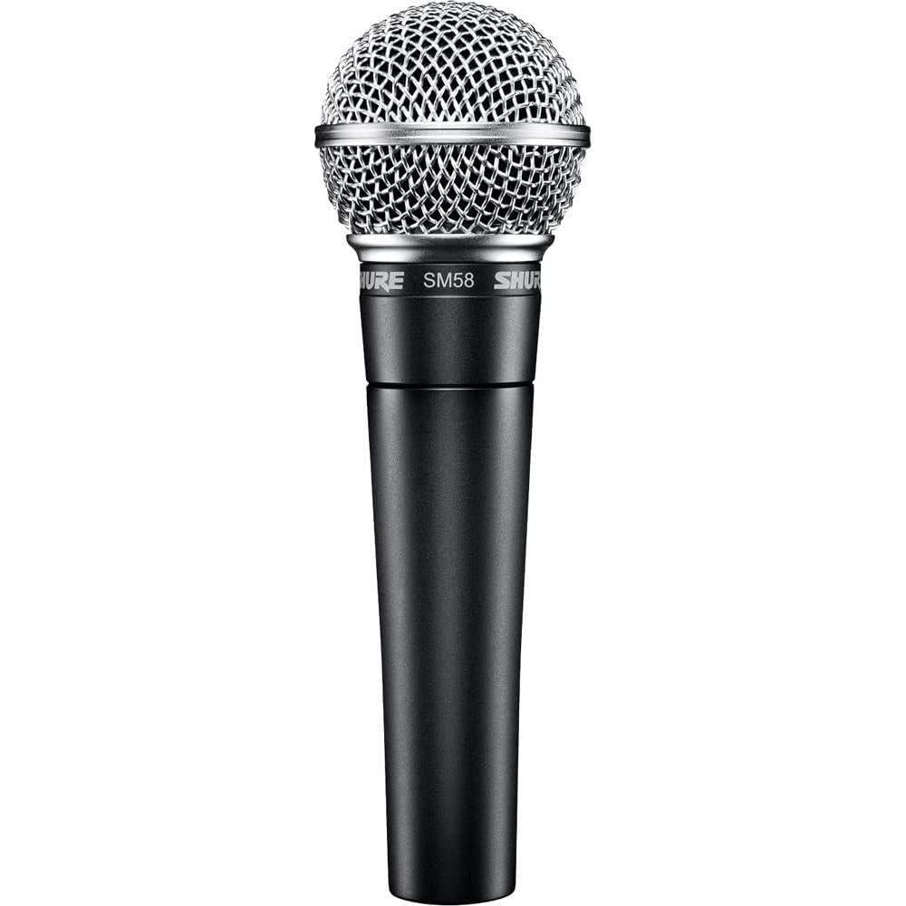 Micrv=fono SHURE SM58, Negro, con conexiv=n XLR, incluye adaptador de soporte y bolsa de almacenamie