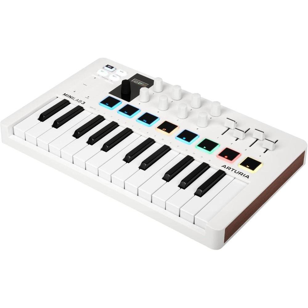 Arturia MiniLab 3 - Controlador MIDI universal para producciv=n musical, paquete de software complet