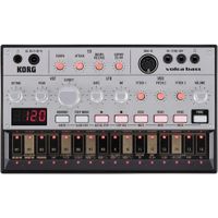 Mv°quina analv=gica de ritmo Korg Volca Beats, osciladores autoafinados, secuenciador de 16 pasos y