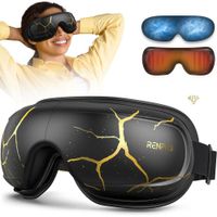 Masajeador de ojos RENPHO Eyeris Kintsugi con calor y frv?o, control de voz, ideal para regalos de S