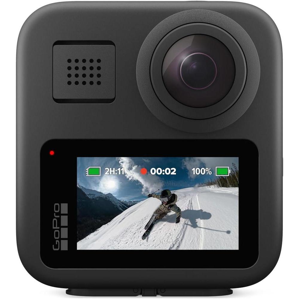 GoPro MAX - Cv°mara de acciv=n 360 con pantalla tv°ctil, video 5.6K30, fotos 16.6MP, estabilizaciv=n
