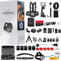 GoPro LIT Hero 4K Cv°mara de Acciv=n Compacta, Luz LED Integrada, Estabilizaciv=n HyperSmooth, Ideal