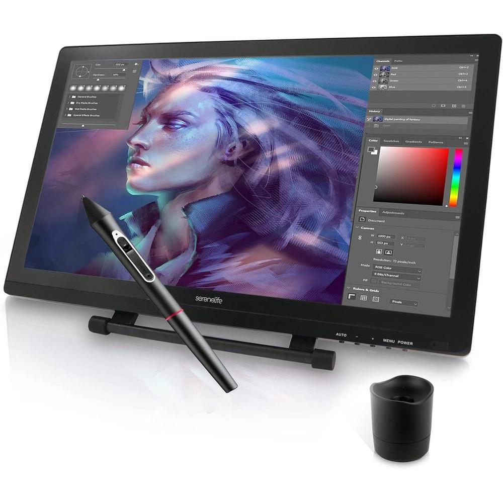 SereneLife Tableta Grv°fica Modo Dual Monitor 54.61 cm Lv°piz vìptico Pantalla Tv°ctil Perfecto para