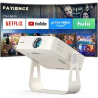 Mini Proyector Inteligente con WiFi, Bluetooth y enfoque automv°tico, XuanPad Proyector para exterio