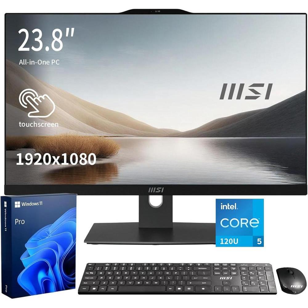 Computadora MSI todo en uno de negocios moderno con pantalla tv°ctil FHD IPS, Intel Core i5, 32GB RA