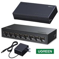 Switch 8 Puertos Ugreen 1000mbps Rj45 Lan Gigabit Ethernet