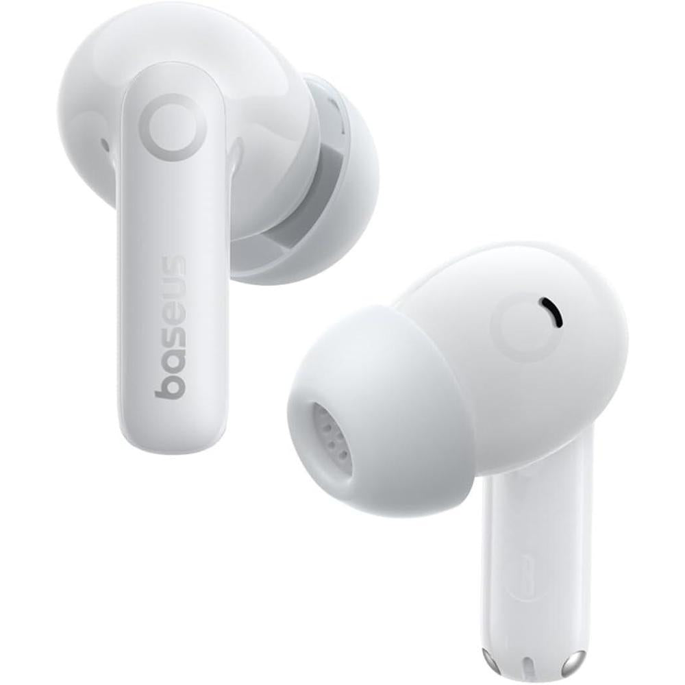 Baseus Bass BP1 Pro Auriculares Inalv°mbricos Blancos Luna Con Cancelaciv=n De Ruido Adaptativa