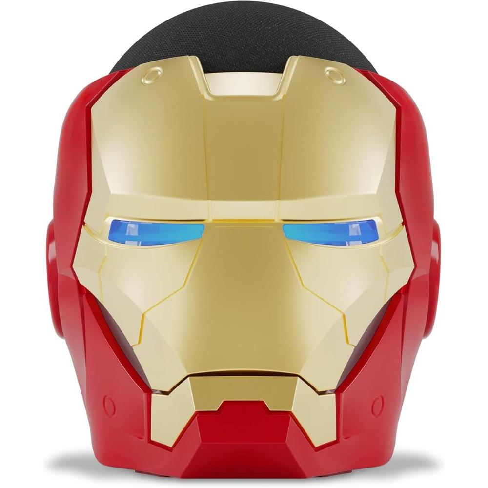 Paquete Echo Dot 5ª Gen con soporte ediciv=n limitada Iron Man, mejor sonido y control inteligente