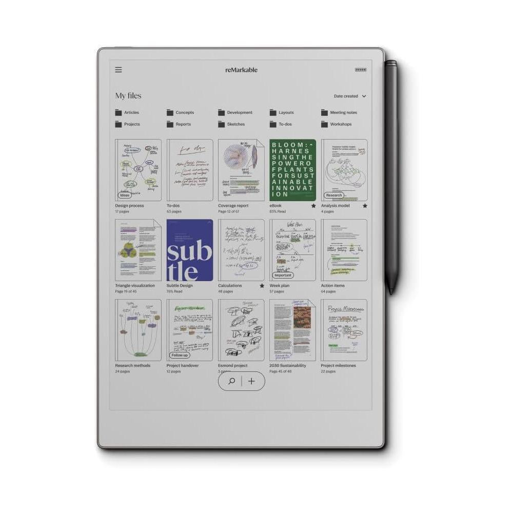 reMarkable Paquete Paper Pro - Incluye tableta de papel reMarkable y bolv?grafo Marker Plus con borr