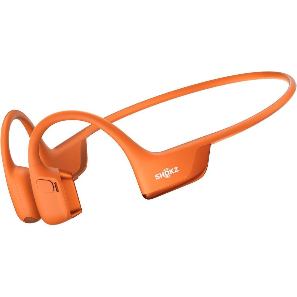 SHOKZ Openrun Pro2 - Auriculares Open Ear, Bluetooth, Inalv°mbricos, Conducciv=n vìsea, Naranja, Res