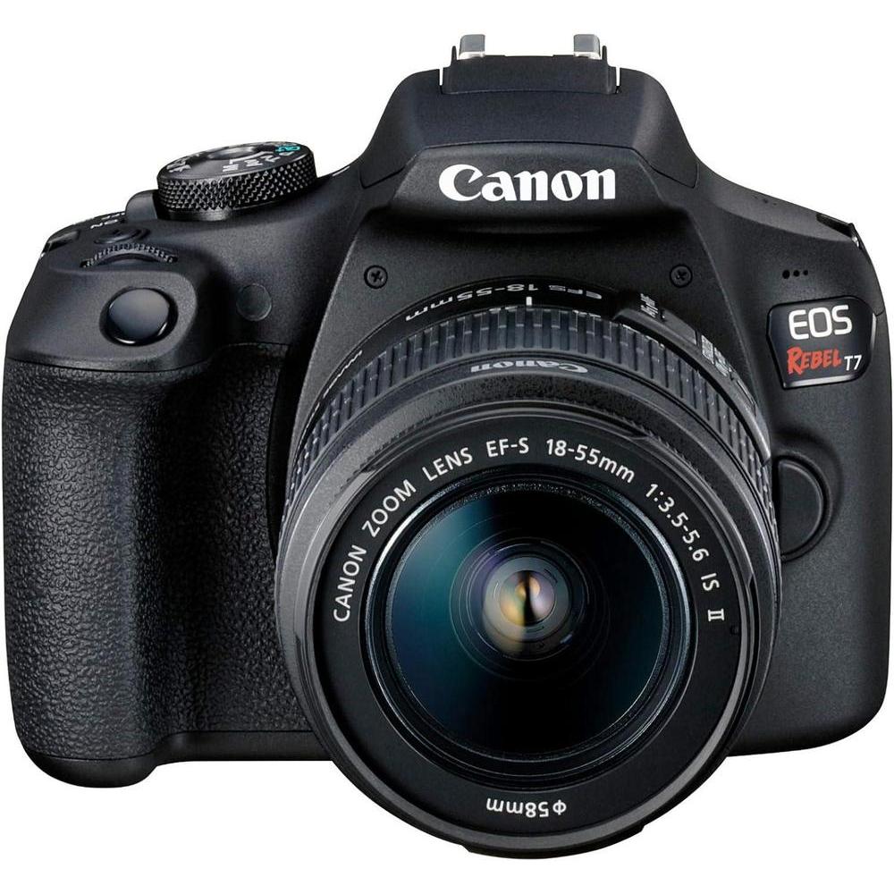 Canon EOS Rebel T7 Cv°mara DSLR con lente de 18-55mm, Wi-Fi, sensor CMOS de 24.1 MP, procesador DIGI