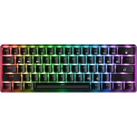 Teclado mecv°nico RGB inalv°mbrico y con cable de 61 teclas con interruptores azules, sonido de clic