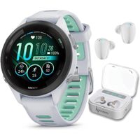 Garmin Forerunner 265S Music GPS Smartwatch Pantalla AMOLED Auriculares 42mm Blanco Piedra