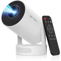 Mini proyector portv°til HY300 ULTRA con soporte 4K, Bluetooth 5.4, Android 11 y rotaciv=n de proyec