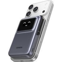 UGREEN Uno - Cargador portv°til magnv©tico de alta capacidad con carga inalv°mbrica y cable, compati