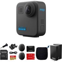 GoPro Cv°mara de acciv=n MAX 360 con grabaciv=n de video 5.6K, estabilizaciv=n HyperSmooth y PowerPa