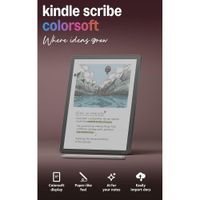 Amazon Kindle Scribe Colorsoft 32GB con pantalla de color tipo papel, luz frontal, fino, ligero, pod