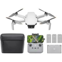 DJI Mini 4K Fly More Combo, dron con cv°mara UHD, cardv°n 3 ejes, video 10 km, retorno automv°tico,