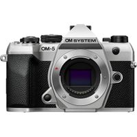 OM SYSTEM OM-5 Mark II Cv°mara sin Espejos Plata Compacta Sellada a Climas 4K Video Ideal para Viaje