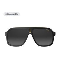 Lentes inteligentes Carrera con Alexa, armazv=n negro estilo cruiser y cristales de sol degradados
