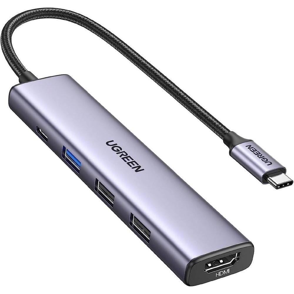 UGREEN Revodok 105 USB C Hub Adaptador multipuerto HDMI 4K, entrega de energv?a 100W, 3 puertos USB-