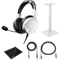 Audio-Technica ATH-GL3 Auriculares de alta fidelidad para juegos con micrv=fono desmontable y soport