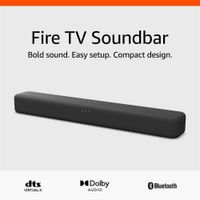 Barra de sonido Fire TV de Amazon con altavoces 2.0, DTS Virtual:X, Dolby Audio y conectividad Bluet