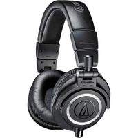 Audio-Technica ATH-M50X - Auriculares de monitor de estudio negro, grado profesional, criticamente a