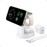 Anker MagSafe Cargador Compatible, Estaciv=n de Carga 3 en 1 MagGo, Soporte de Carga Nano para iPhon
